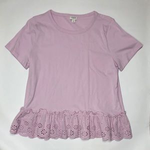 Lavender jcrew tshirt